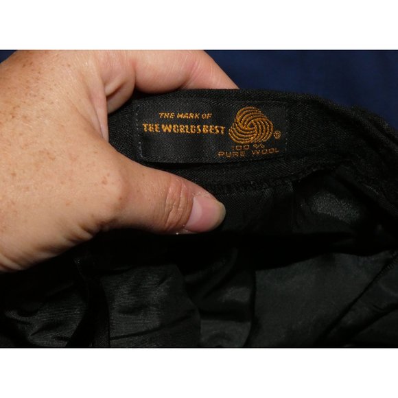 Wool Pencil skirt with pockets, Black, Women's Size 8 - Picture 6 of 9